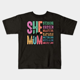 She is Mom Happy Mother's Day Kids T-Shirt